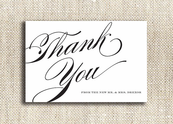 Thank You Wedding Cards Printable