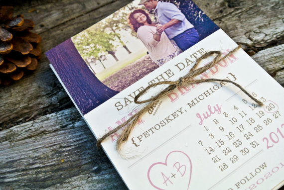 rustic save the dates