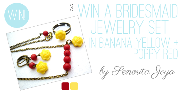 Holiday Giveaway at Emmaline Bride® - Day 2 - Bridesmaid Jewelry Set by Senorita Joya