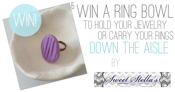 Holiday Giveaway at Emmaline Bride® - Day 2 - Ring Bowl by Sweet Stella's