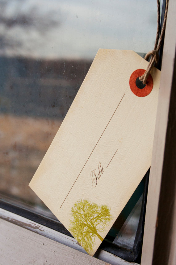 luggage tag escort cards