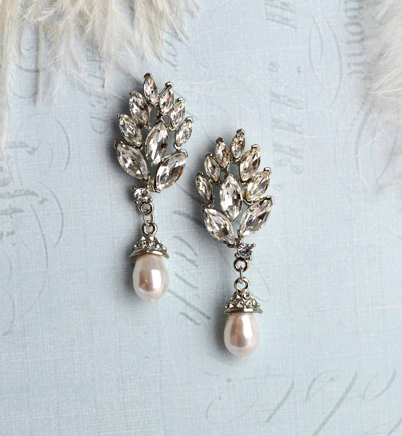 Vintage Style Bridal Earrings Emmaline Bride Wedding Blog