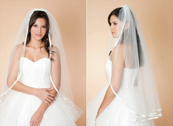 6 Ways to Wear a Veil via EmmalineBride.com (veil by Maria Aparicio)