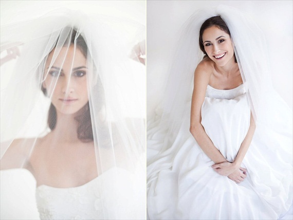6 Ways to Wear a Veil via EmmalineBride.com (veil by Maria Aparicio)