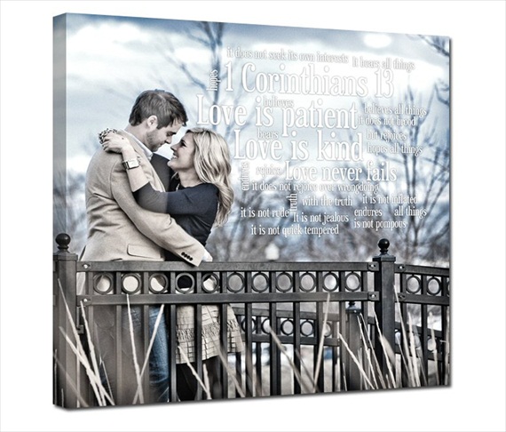 5 Wedding Canvas Ideas (canvas by Geezees via EmmalineBride.com) #handmade #wedding #gifts