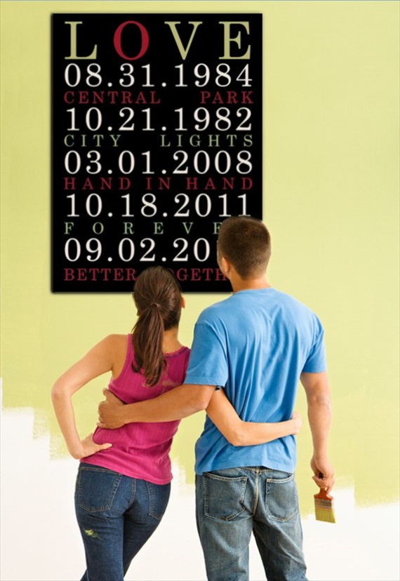 5 Wedding Canvas Ideas (canvas by Geezees via EmmalineBride.com) #handmade #wedding #gifts