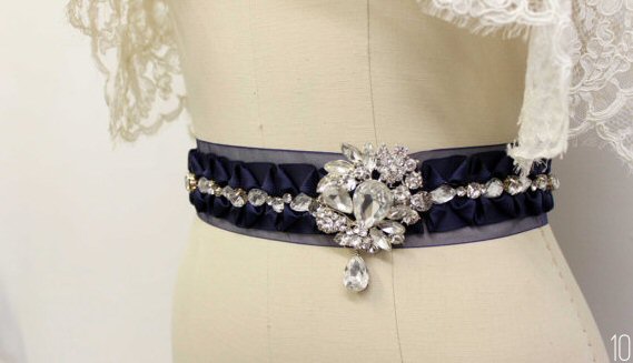 Wedding Dress Sashes (by Dream Catcher Studio via Emmaline Bride)