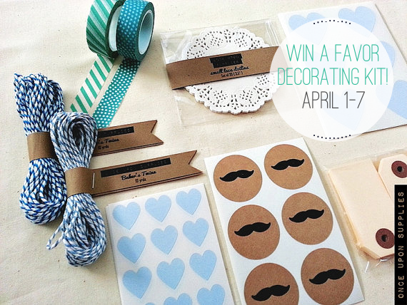 Wedding Favor Decorating Kit (by Once Upon Supplies via EmmalineBride.com)