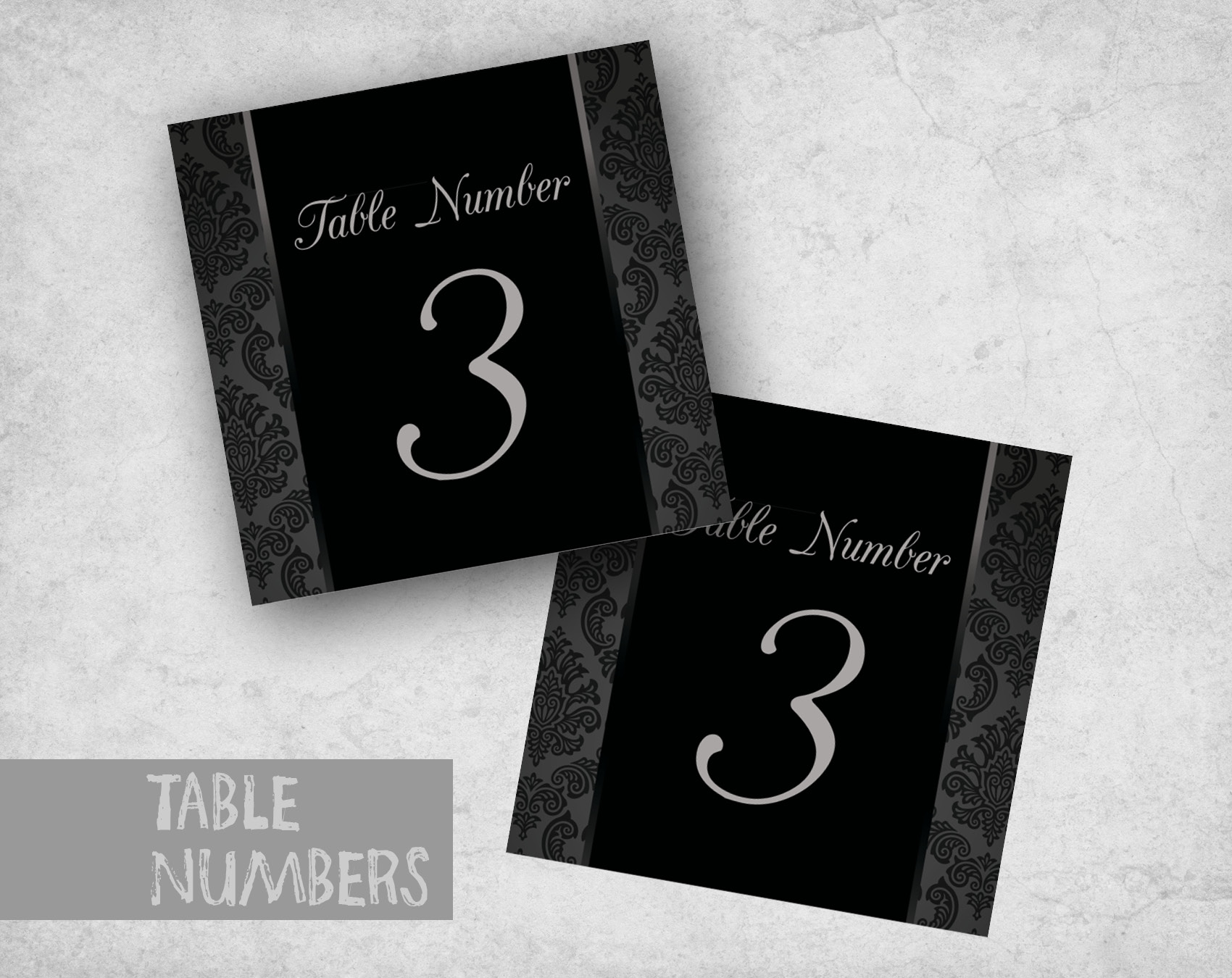 PIL-019 Table Number