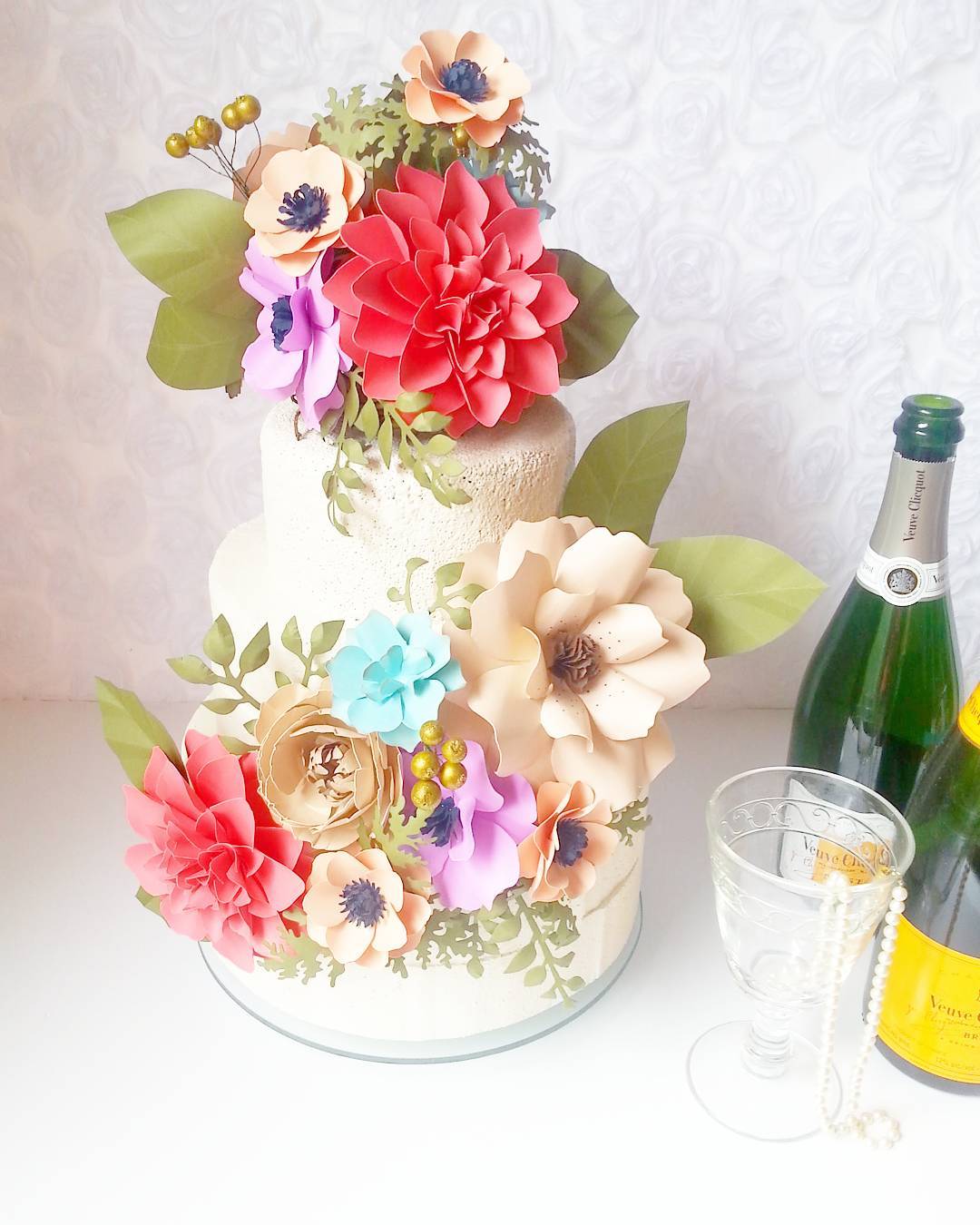 Paper Flower Cake Topper
