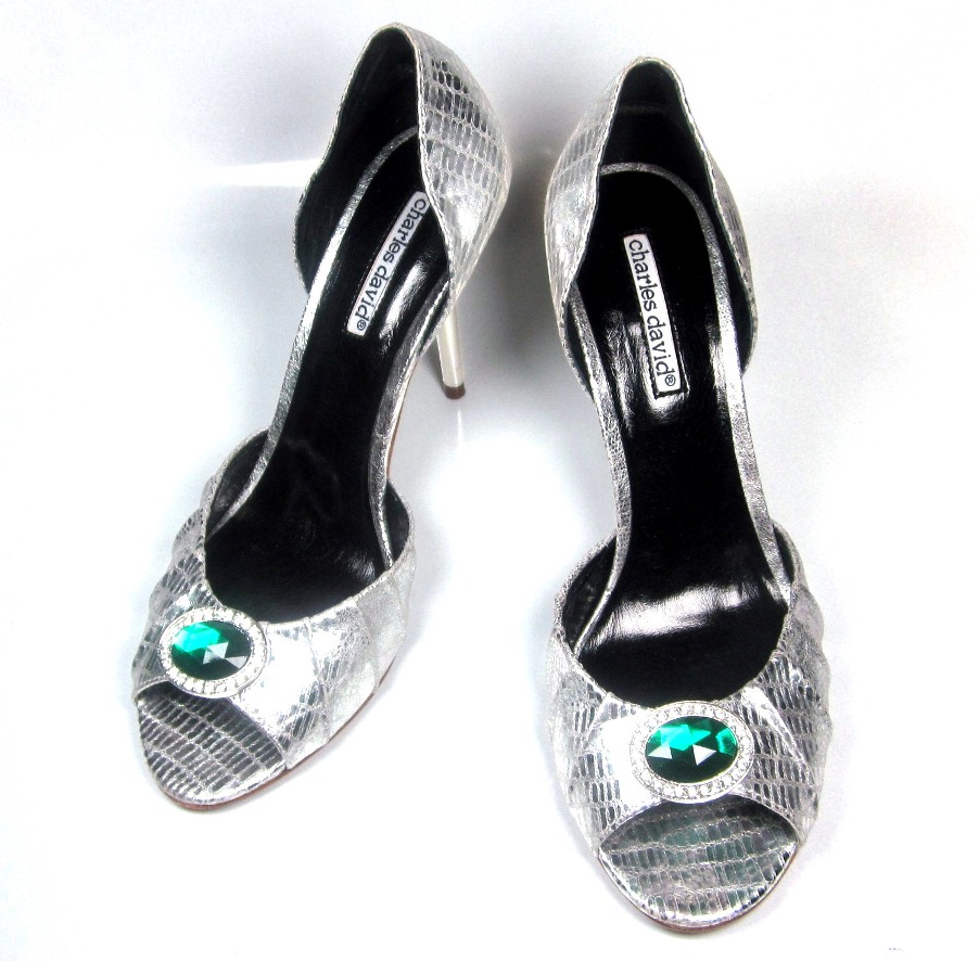 Emerald Green Shoe Clips