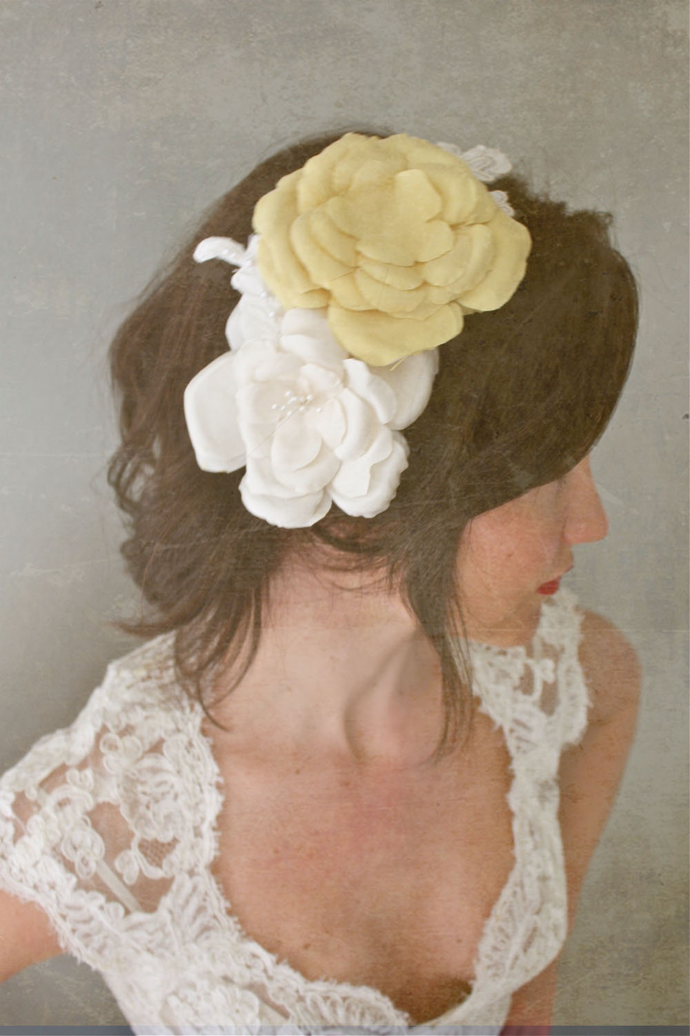 Flora handmade silk flower headband
