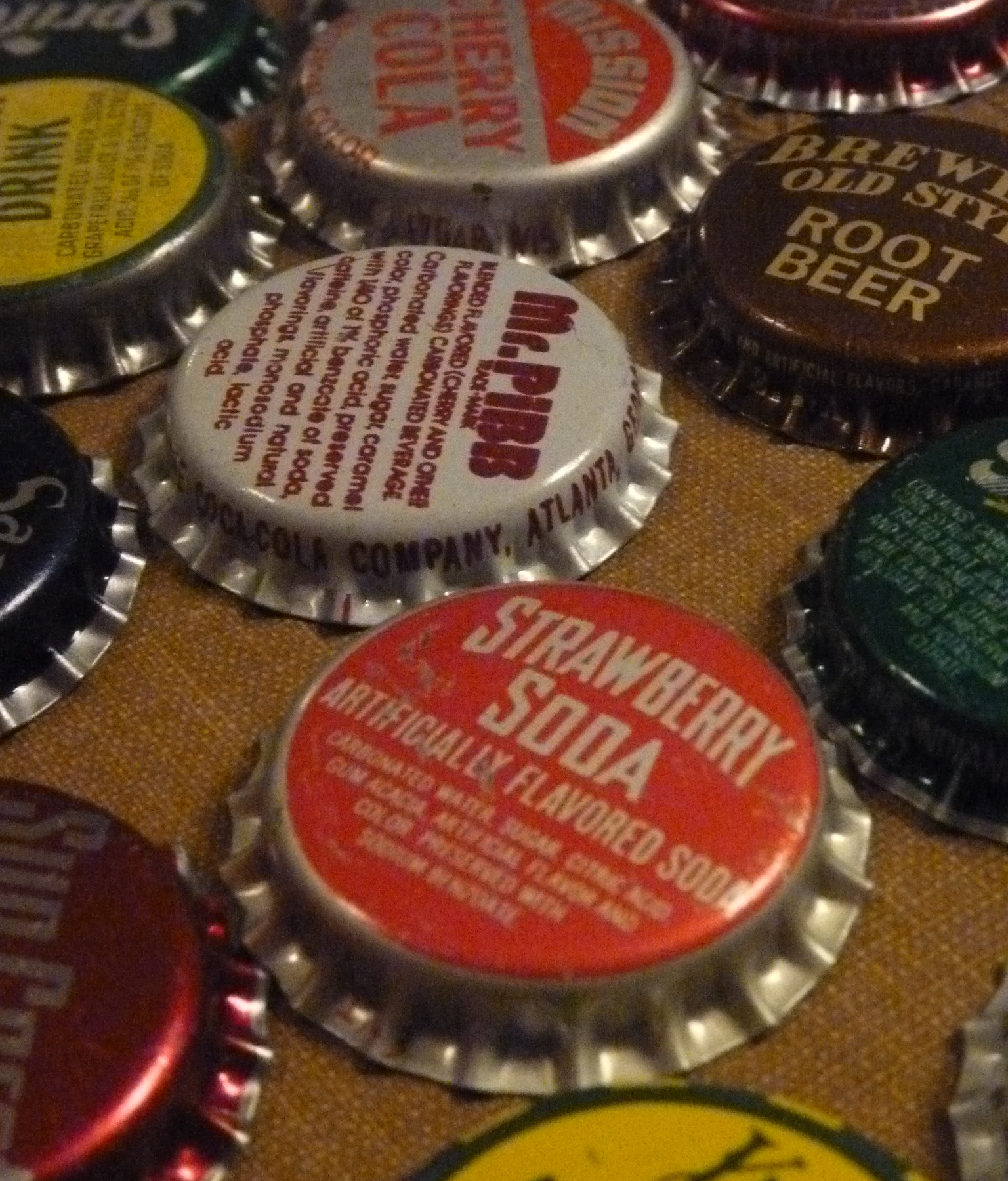 Authentic Vintage Bottle Cap & Push Pins