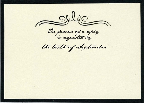 elizabeth and darcy wedding invitation