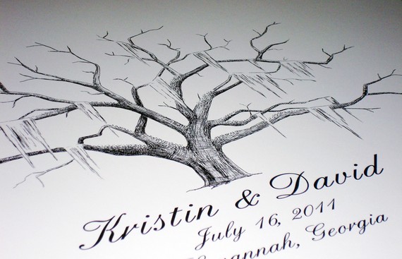 guest book fingerprint tree