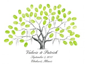 Guest Book Fingerprint Tree - Handmade Wedding | Emmaline Bride™