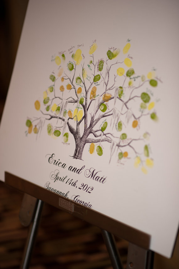 guest book fingerprint tree