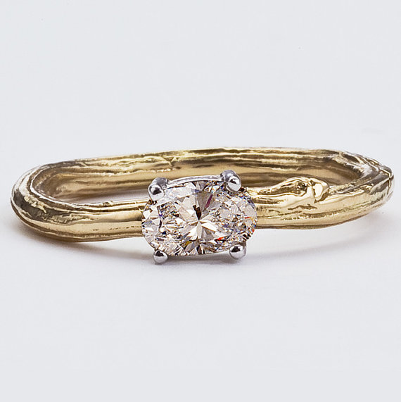 twig engagement ring