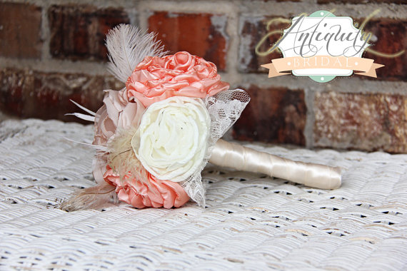 fabric wedding bouquet