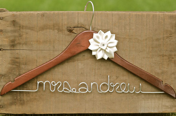 personalized dress hanger