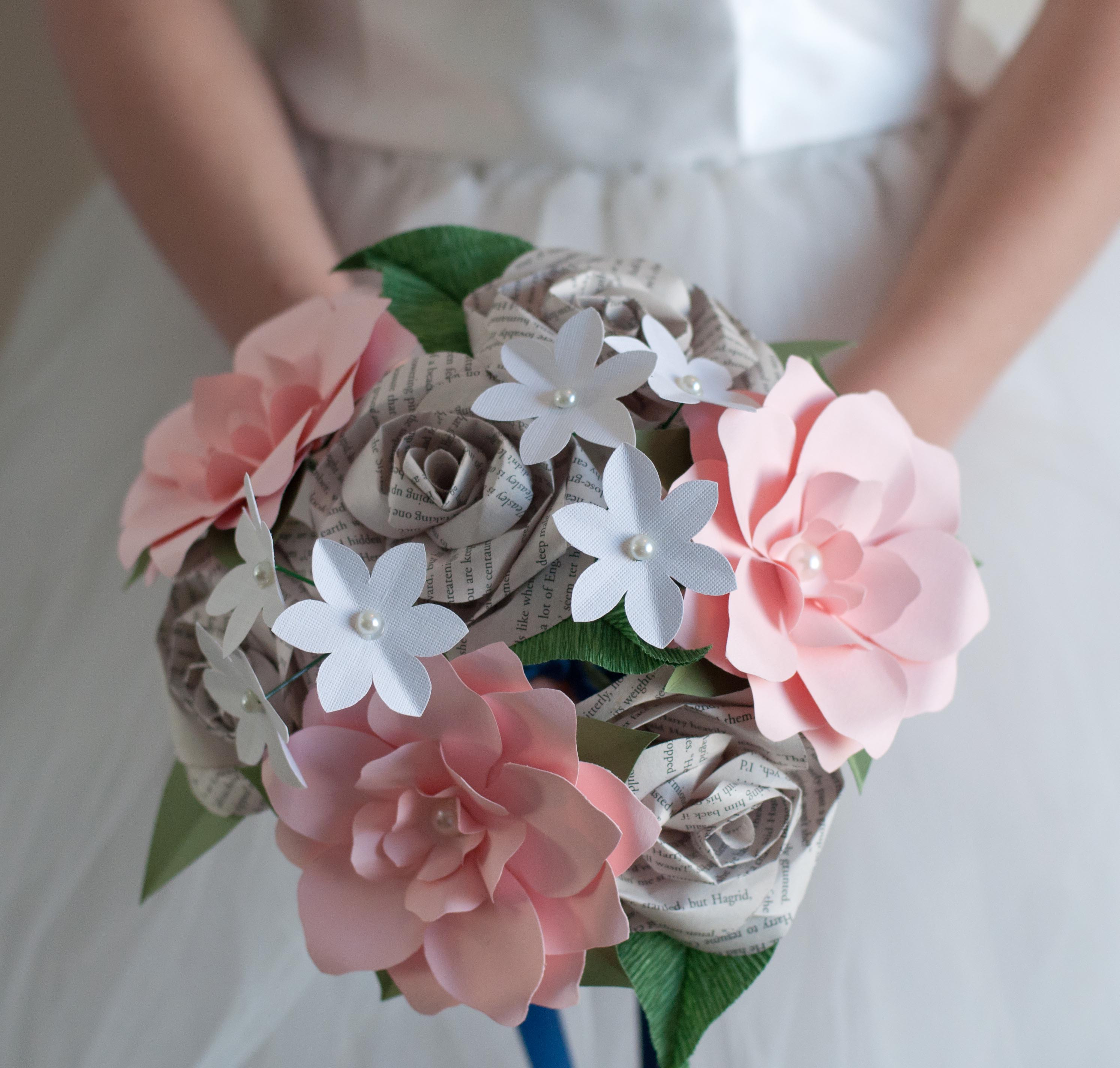 Paper Flower Bridal Bouquet Paper Flower Bridal Bouquet