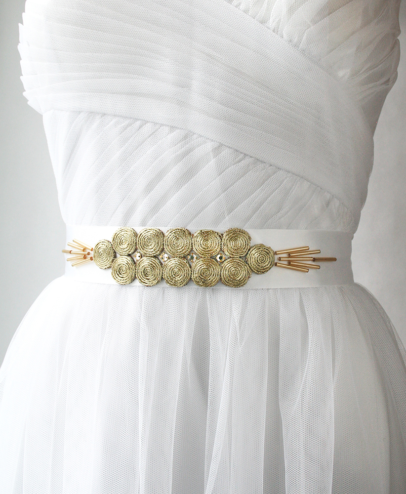 Gold Circles Sash