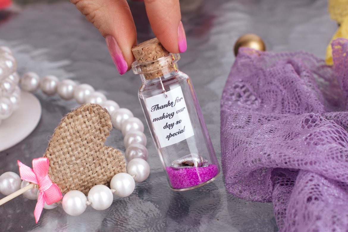 Wedding Favor Purple Silver Party Shower Personalized Bohemian Birthday Anniversary Wedding