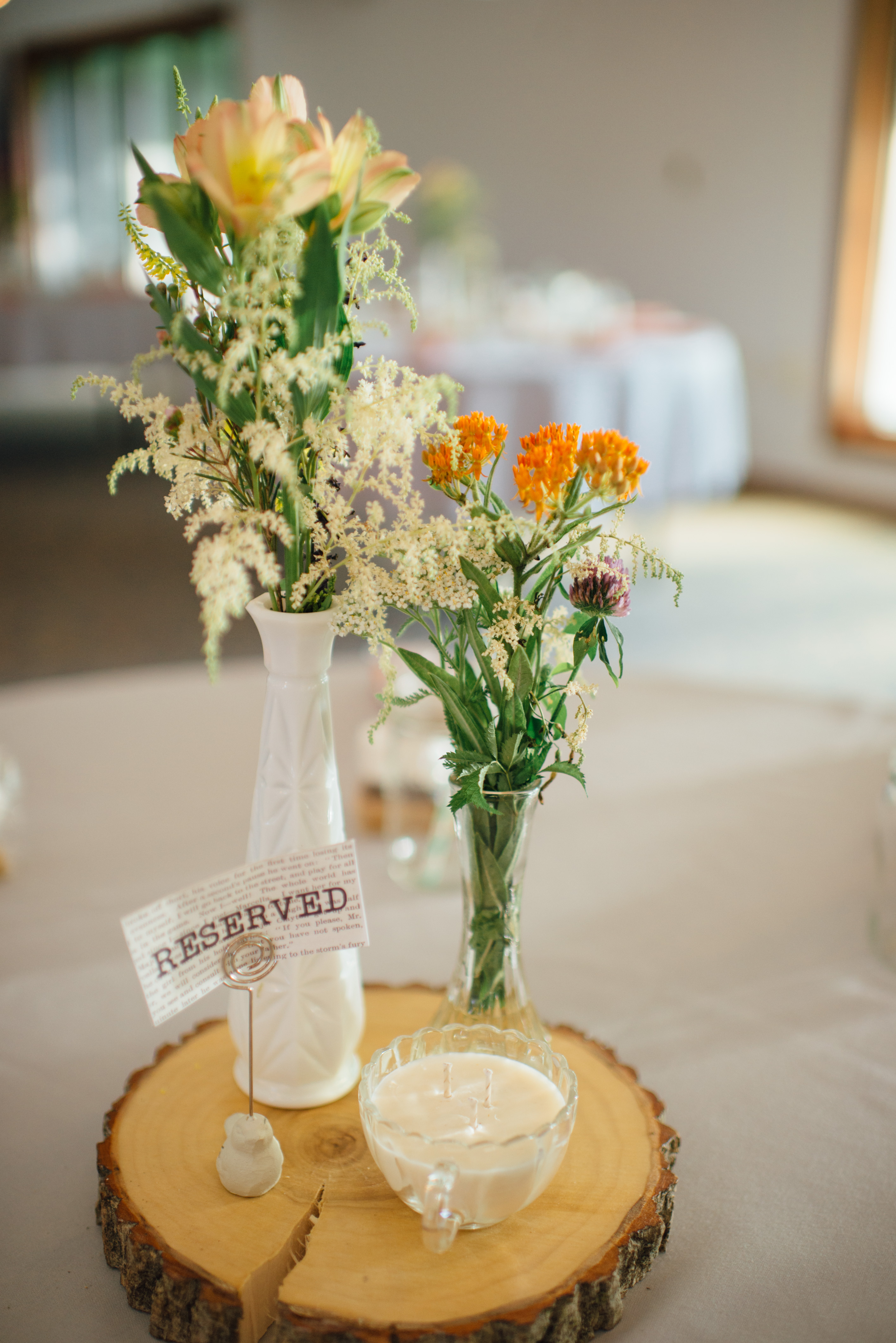 Cake Stand-Wood Round-Tree Slice-Tree Slab-Wedding Table Centerpiece ...