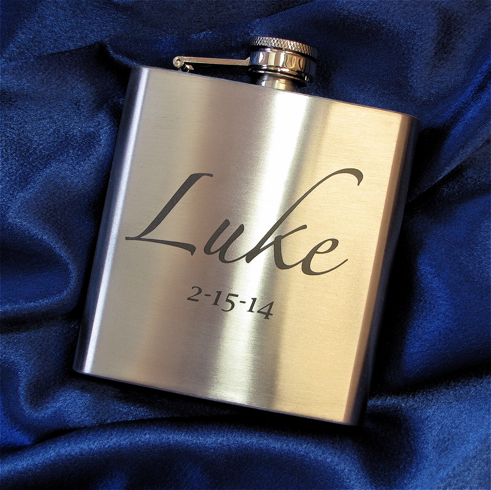 Personalized Flask, Groomsmen gift