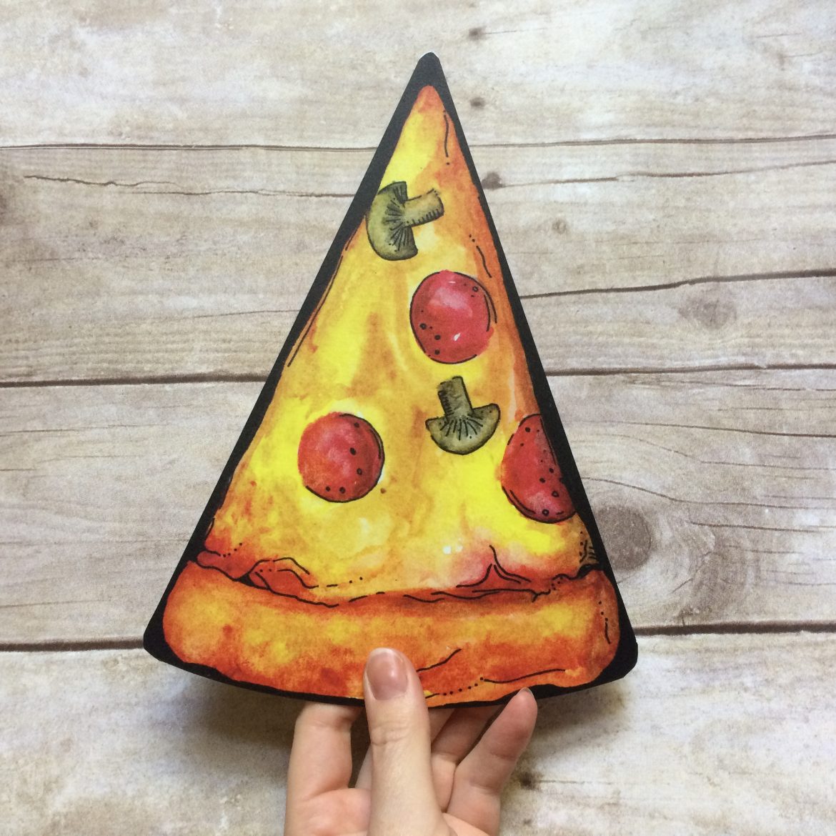 Plastic Pizza Slice Photo Prop