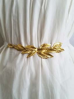 leaf bridal belt
