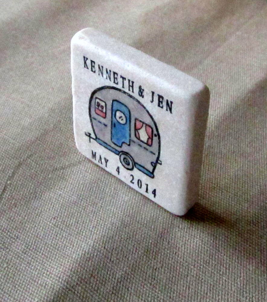 Vintage Camper Wedding Favors, Set of 25