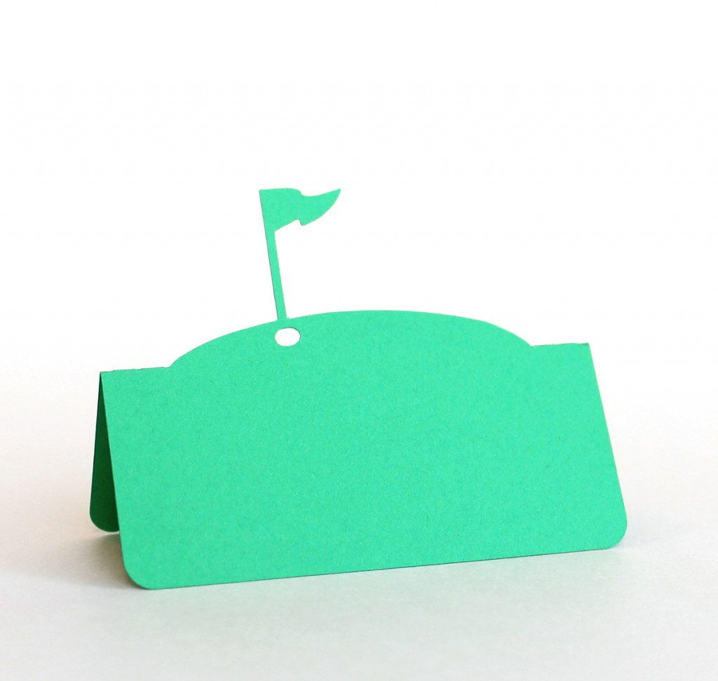Golf Flag Escort Card