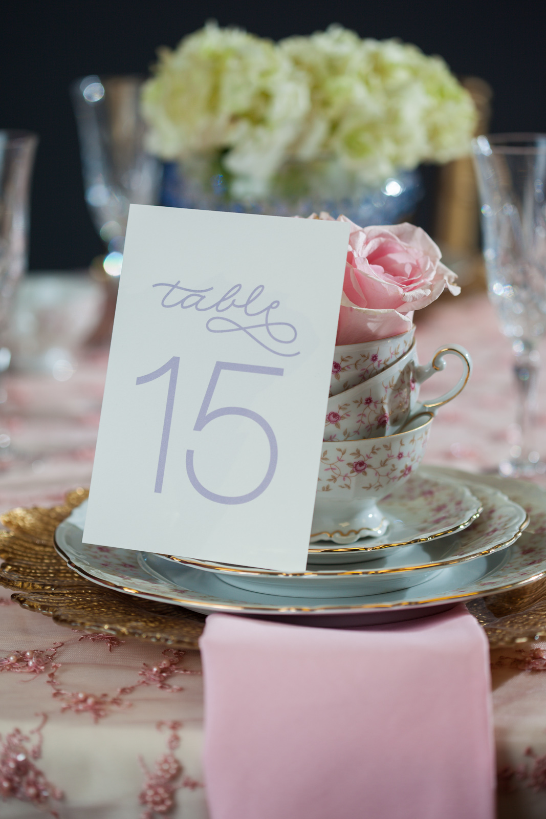 Rustic Tea Party Wedding Table Numbers