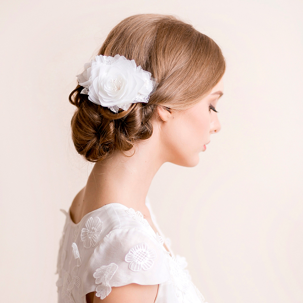 bridal, headpiece, hair accessory, lace, lace headpiece, rhinestone ...