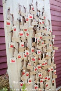 Wedding Favors as Table Seating Assignments