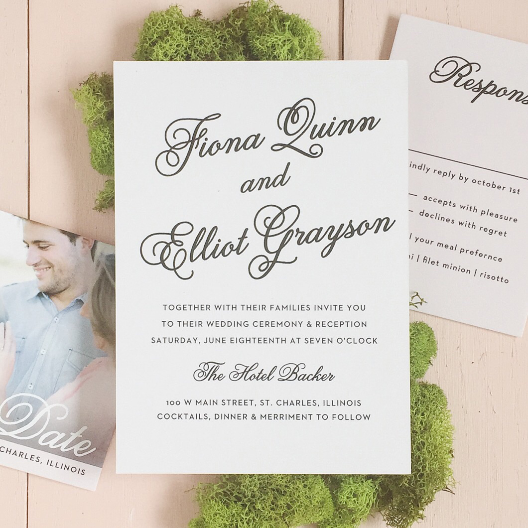 Dainty and refined, the Sweetheart Script is a charming wedding ...