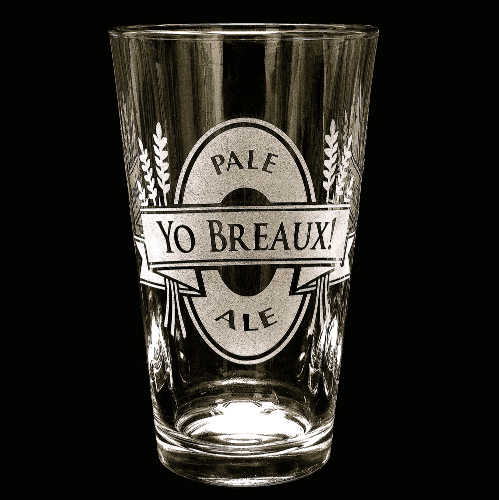Custom Beer Logo Pint Glass