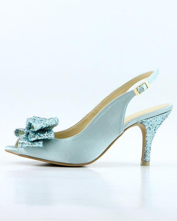 Something Blue Slingback Bridal Shoes