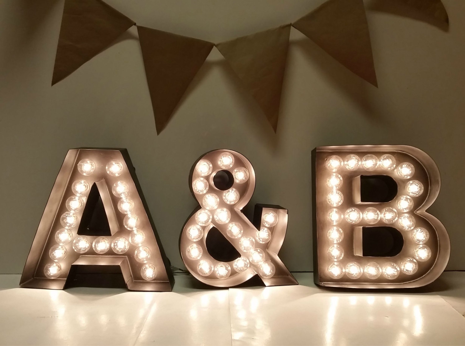 custom wedding marquee lights