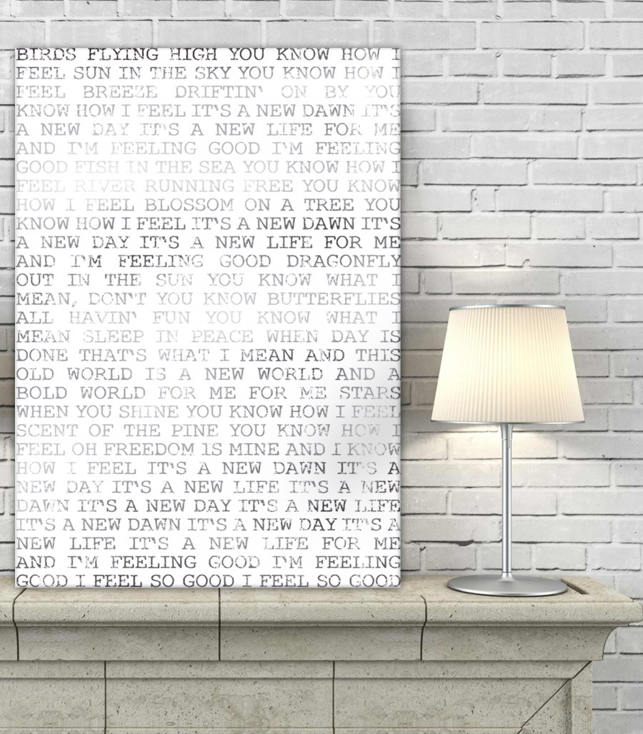word art canvas art