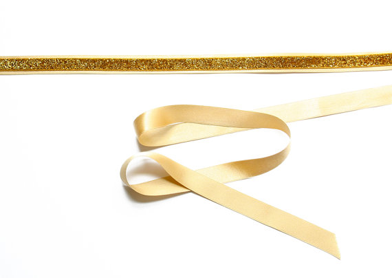 Gold Dress Sash (by Laura Stark via EmmalineBride.com)