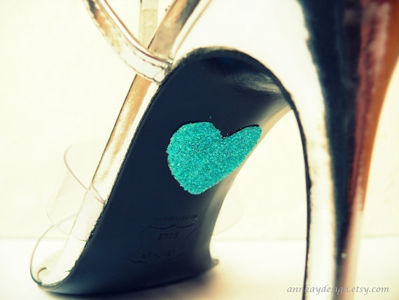 heart shoe stickers