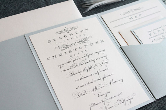 Modern Champgne Gold Laser Cut Pocket Wedding Invitation Suite Pwil073 Pro Wedding Invites