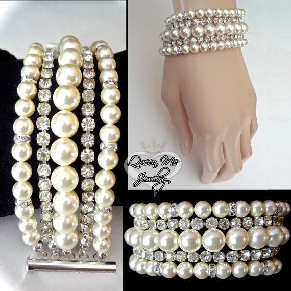 pearl statement bracelet