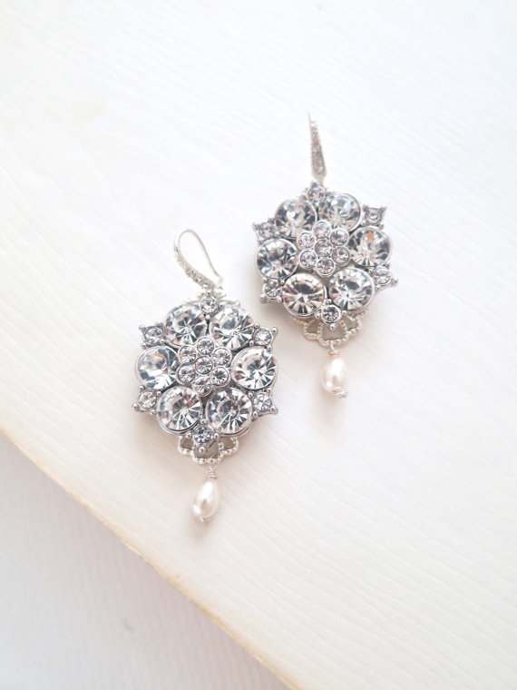 Art Deco Bridal Earrings