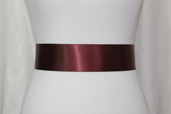 burgundy sash