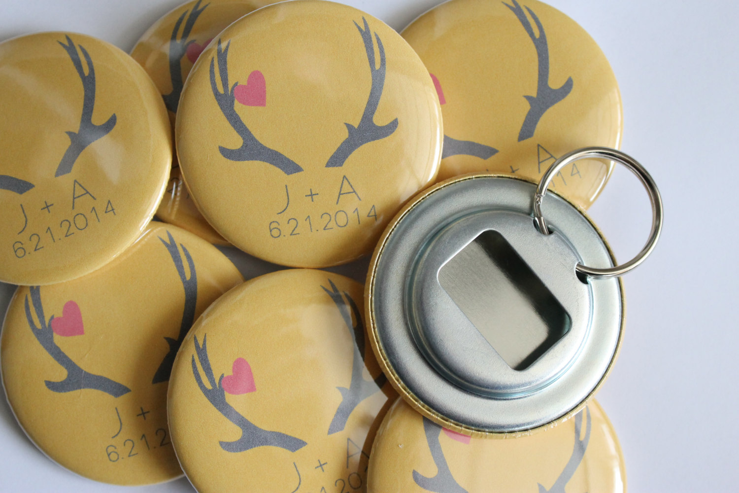 Antler Wedding Favor Bottle Openers