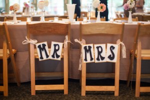 Mr and Mrs Chair Signs