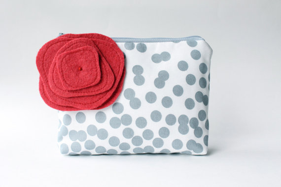 Polka Dot Cosmetic Bag by Allisa Jacobs